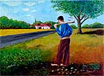 Huile sur toile