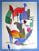 pastel gras et aquarelle