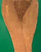 Acrylique, sciure sur toile